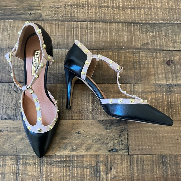 Halogen Shoes - Halogen Studded Two Tone Heels Size 5.5